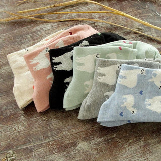 Alpaca Love Ankle Height Cotton Socks - Choice Alpaca Products-TuTu-ankle-Green