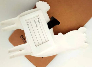 Alpaca My Bags Luggage Suitcase Tags - Choice Alpaca Products-alpacamybags-White-with-Necklace