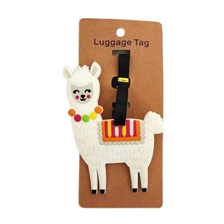 Alpaca My Bags Luggage Suitcase Tags - Choice Alpaca Products-alpacamybags-White-with-Necklace