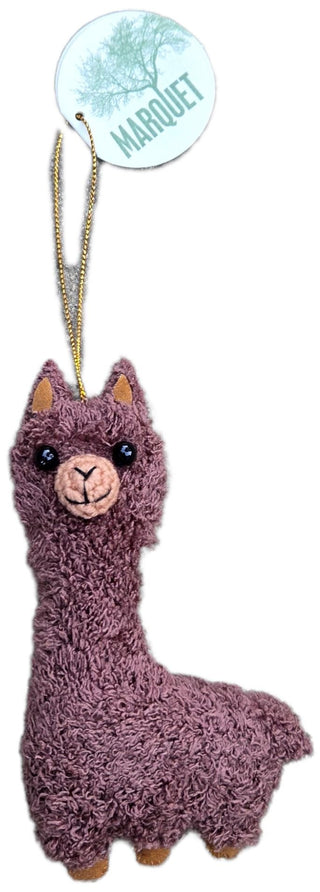 Alpaca Puff Plush Ornaments - Choice Alpaca Products-Mrq-plush-ornament-gold-1