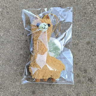 Alpaca Puff Plush Ornaments - Choice Alpaca Products-Mrq-plush-ornament-gold-1