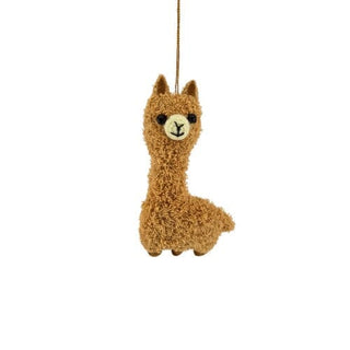 Alpaca Puff Plush Ornaments - Choice Alpaca Products-Mrq-plush-ornament-gold-1