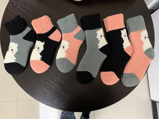 Alpaca Slumber Socks - Choice Alpaca Products-HLT-Slumber-1-Pink-Ankle