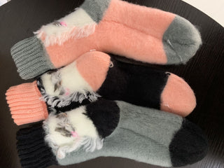 Alpaca Slumber Socks - Choice Alpaca Products-HLT-Slumber-1-Pink-Crew