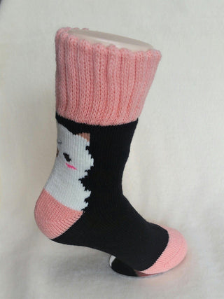 Alpaca Slumber Socks - Choice Alpaca Products-HLT-Slumber-1-Pink-Crew