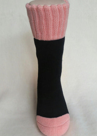 Alpaca Slumber Socks - Choice Alpaca Products-HLT-Slumber-1-Pink-Crew
