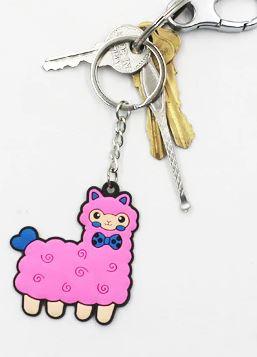 Alpaca Tag Keychain - Choice Alpaca Products-alpacamykeys-brown