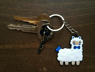 Alpaca Tag Keychain - Choice Alpaca Products-alpacamykeys-fuchia