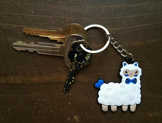 Alpaca Tag Keychain Fun 