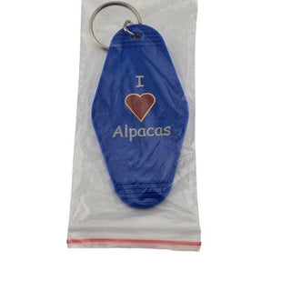 Alpaca Vintage Motel Keychain Souvenir - Choice Alpaca Products-MotelKeychain-gold-1