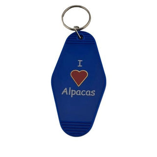 Alpaca Vintage Motel Keychain Souvenir - Choice Alpaca Products-MotelKeychain-gold-1