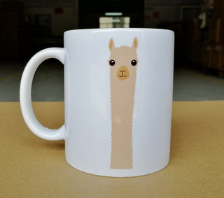 Alpaca Watching Coffee Mug - Choice Alpaca Products-alpacawatchingmug