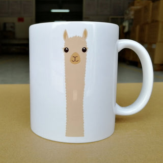 Alpaca Watching Coffee Mug - Choice Alpaca Products-alpacawatchingmug