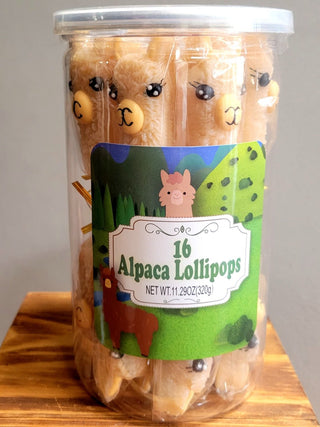 Alpaca Watching Lollipops FUN Butterscotch - Jar of 16 