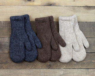 Alpaca Work/Play Alpaca Lined Mittens - Choice Alpaca Products-linedmittens-sm-brown