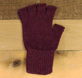 Alpaca Work/Play Fingerless Alpaca Gloves - Choice Alpaca Products-F80Fingerless-SMmulberry