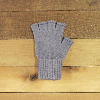 Alpaca Work/Play Fingerless Alpaca Gloves - Choice Alpaca Products-F80Fingerless-SMslategrey