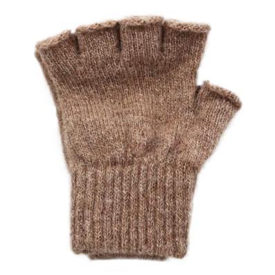 Alpaca Work/Play Fingerless Alpaca Gloves Gloves Small Camel 