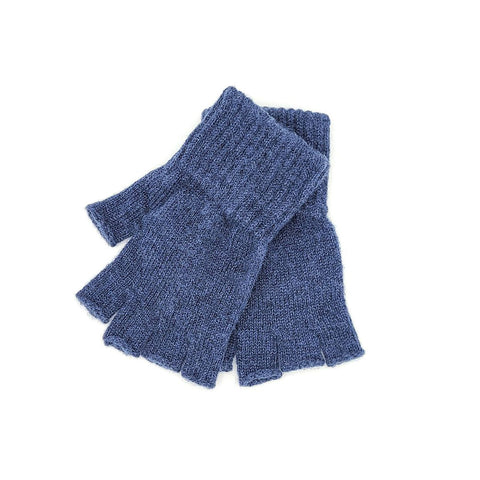Alpaca Work/Play Fingerless Alpaca Gloves Gloves Small Steel Blue 