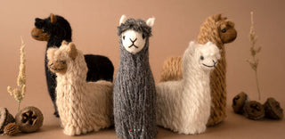 Alpacadorable Hand Made Baby Alpaca Ornaments - Choice Alpaca Products-AK_ornament-rainbow-5in