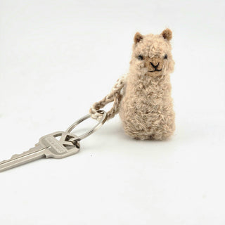 Alpacadorable Keychain - Choice Alpaca Products-Alpacadorable_keychain-fawn