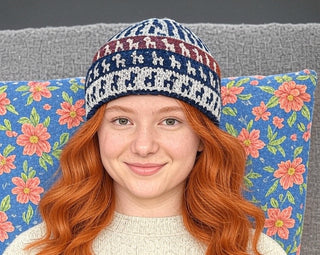 Alpacas on Alpaca Hat - Choice Alpaca Products-eb001hat-white