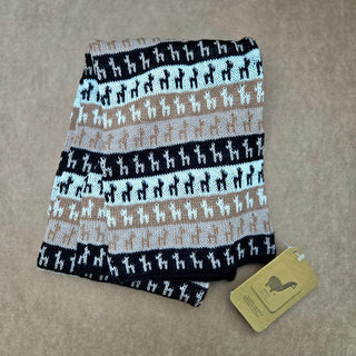Alpacas on Alpaca Scarf - Choice Alpaca Products-es001scarf-multi