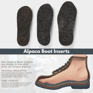 American Fiber Pool Alpaca Foot Warmers - Shoe Inserts - Insoles - Choice Alpaca Products-NEAFP-insoles-md