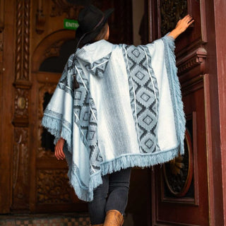 Andean Sky Alpaca Poncho - Choice Alpaca Products-DN_186346458193