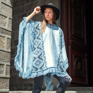 Andean Sky Alpaca Poncho - Choice Alpaca Products-DN_186346458193