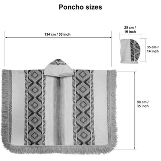 Andean Sky Alpaca Poncho - Choice Alpaca Products-DN_186346458193