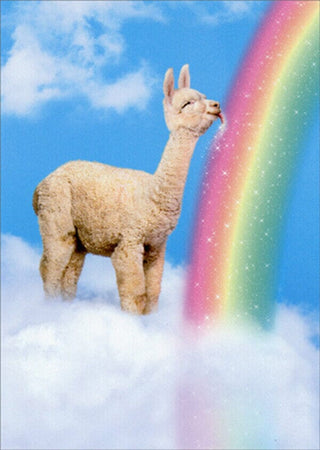 avanti-sunshine-and-rainbows-206190-Avanti Alpaca Greeting Card - Wishing You Sunshine and Rainbows