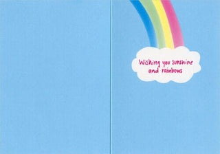 Avanti Alpaca Greeting Card - Wishing You Sunshine and Rainbows