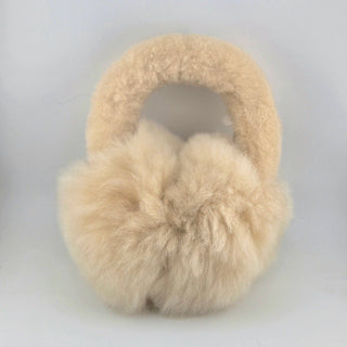 Baby Alpaca Ear Muffs Hat Fawn 