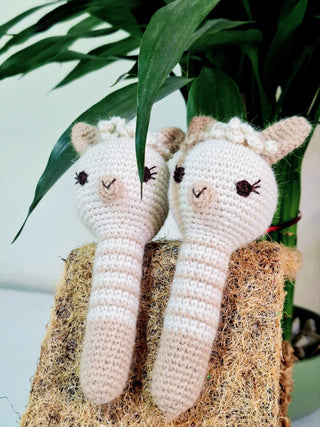 Baby Alpaca Grasp Toy - Choice Alpaca Products-DBC-plush-grasping-toy-MA-HP01