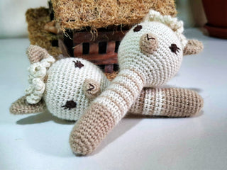 Baby Alpaca Grasp Toy - Choice Alpaca Products-DBC-plush-grasping-toy-MA-HP01
