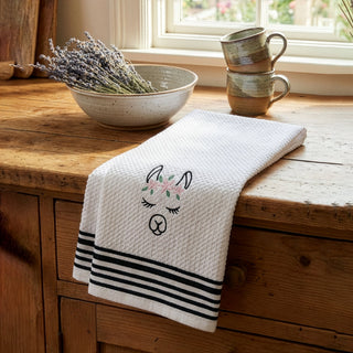 Blissful Alpaca Kitchen Towels - Choice Alpaca Products-pjtowelbrown