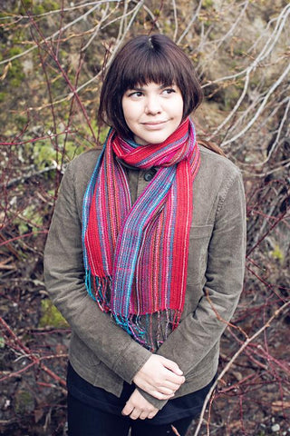 Brilliant Runway Alpaca Scarf - Choice Alpaca Products-brilliant_ocean_dreams