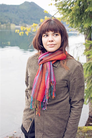 Brilliant Runway Alpaca Scarf - Choice Alpaca Products-brilliant_ocean_dreams