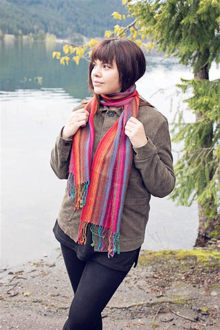 Brilliant Runway Alpaca Scarf - Choice Alpaca Products-brilliant_ocean_dreams
