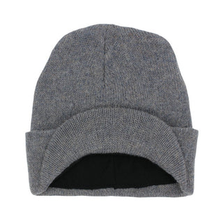 Brimmed Alpaca Knit Radar Mash Hat - Choice Alpaca Products-NEAFP03290F-slategrey
