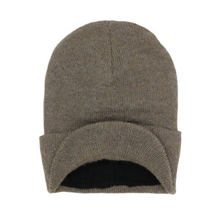 Brimmed Alpaca Knit Radar Mash Hat - Choice Alpaca Products-NEAFP03290F-treebark