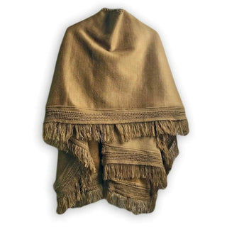 Cape Wrap Solid Alpaca Poncho - Choice Alpaca Products-DN_181302625109-ivory