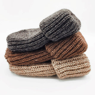 Cardigan Knit Beanie - Choice Alpaca Products-NEAFP-cardigan-beanie-fawn