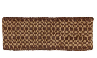 Checkered USA Made Alpaca Headband - Choice Alpaca Products-check-brown-sandstone