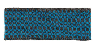 Checkered USA Made Alpaca Headband - Choice Alpaca Products-check-grey-blue