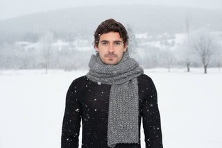 D20Z852P0000-XXC0003-Chunky Knitted Alpaca Scarf