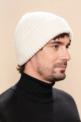 Classic Knitted 100% Baby Alpaca Hat - Choice Alpaca Products-K10Z918P0000-0080001-Ivory