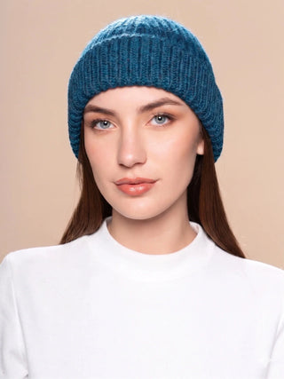 Classic Knitted 100% Baby Alpaca Hat - Choice Alpaca Products-K10Z918P0000-T5B0045-Deep Aqua