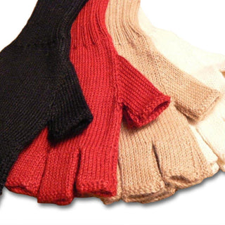 Colorful 100% Alpaca Fingerless Knit Alpaca Gloves - Choice Alpaca Products-440-lg-camel